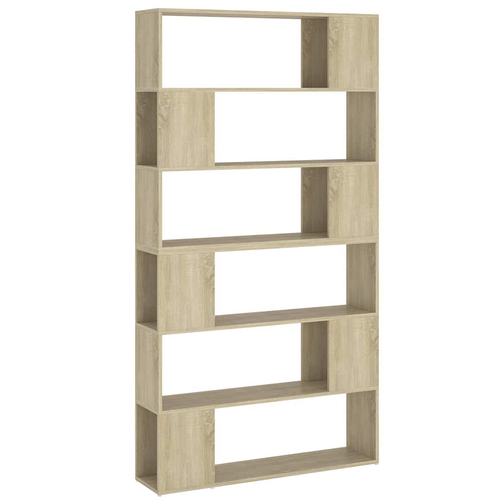 vidaXL Book Cabinet Room Divider Sonoma Oak 100x24x188 cm - Brown