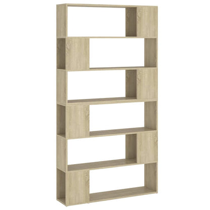 vidaXL Book Cabinet Room Divider Sonoma Oak 100x24x188 cm - Brown
