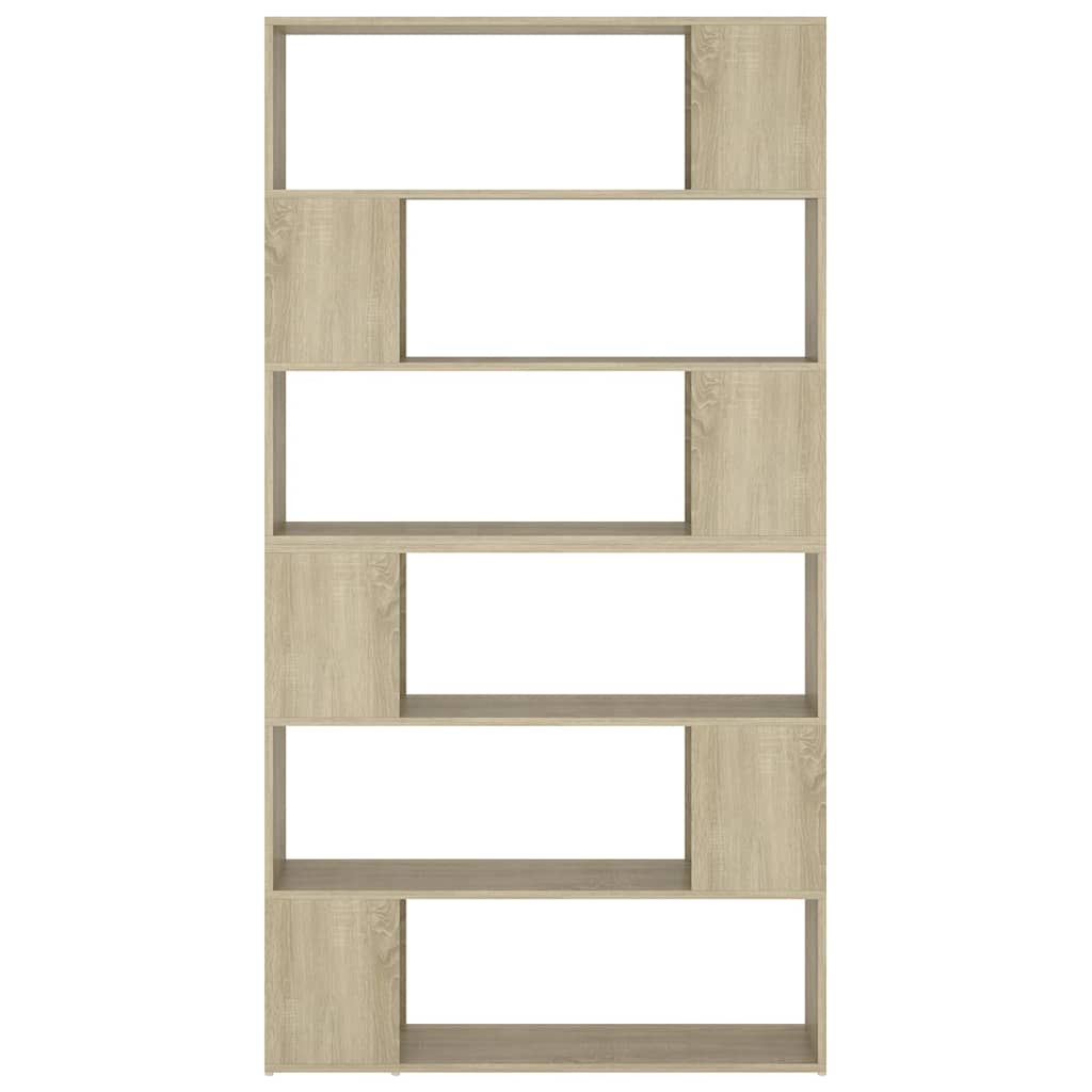 vidaXL Book Cabinet Room Divider Sonoma Oak 100x24x188 cm - Brown