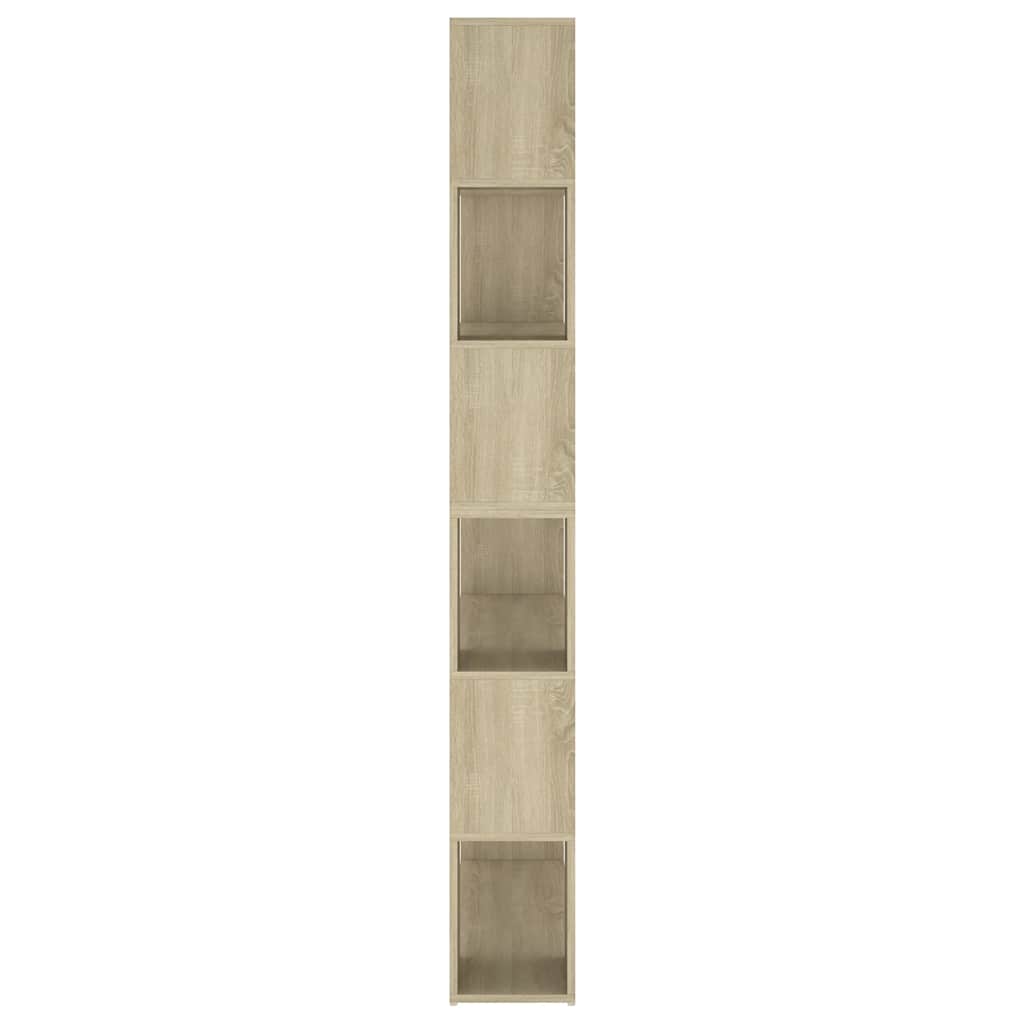 vidaXL Book Cabinet Room Divider Sonoma Oak 100x24x188 cm - Brown