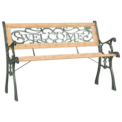 vidaXL Garden Bench 122 cm Solid Firwood - Brown