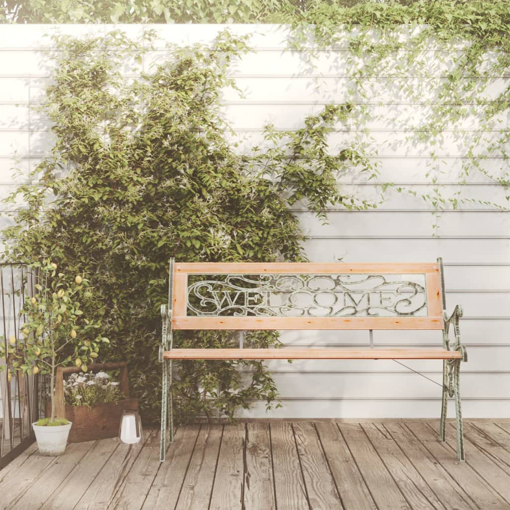 vidaXL Garden Bench 122 cm Solid Firwood - Brown