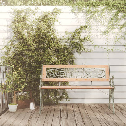 vidaXL Garden Bench 122 cm Solid Firwood - Brown