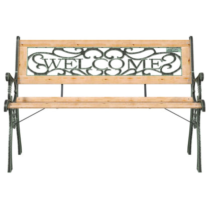 vidaXL Garden Bench 122 cm Solid Firwood - Brown