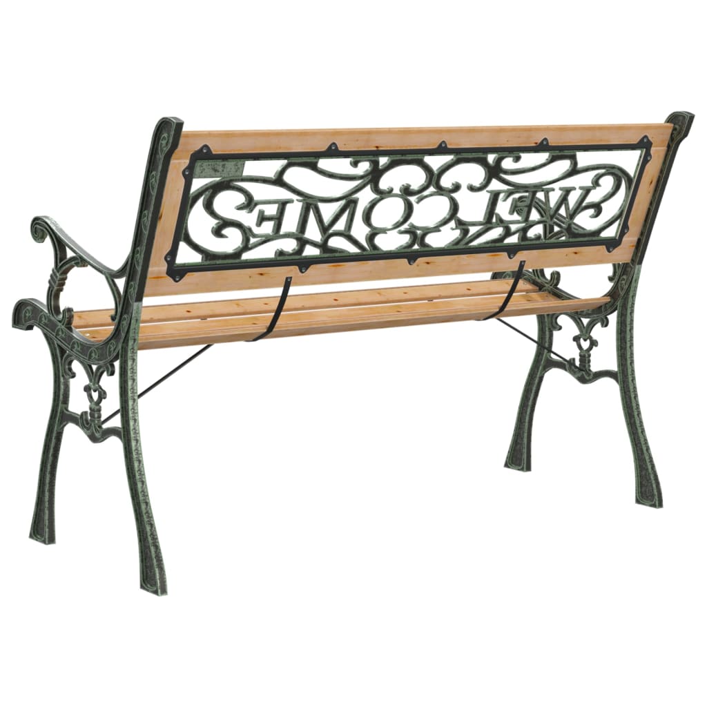 vidaXL Garden Bench 122 cm Solid Firwood - Brown