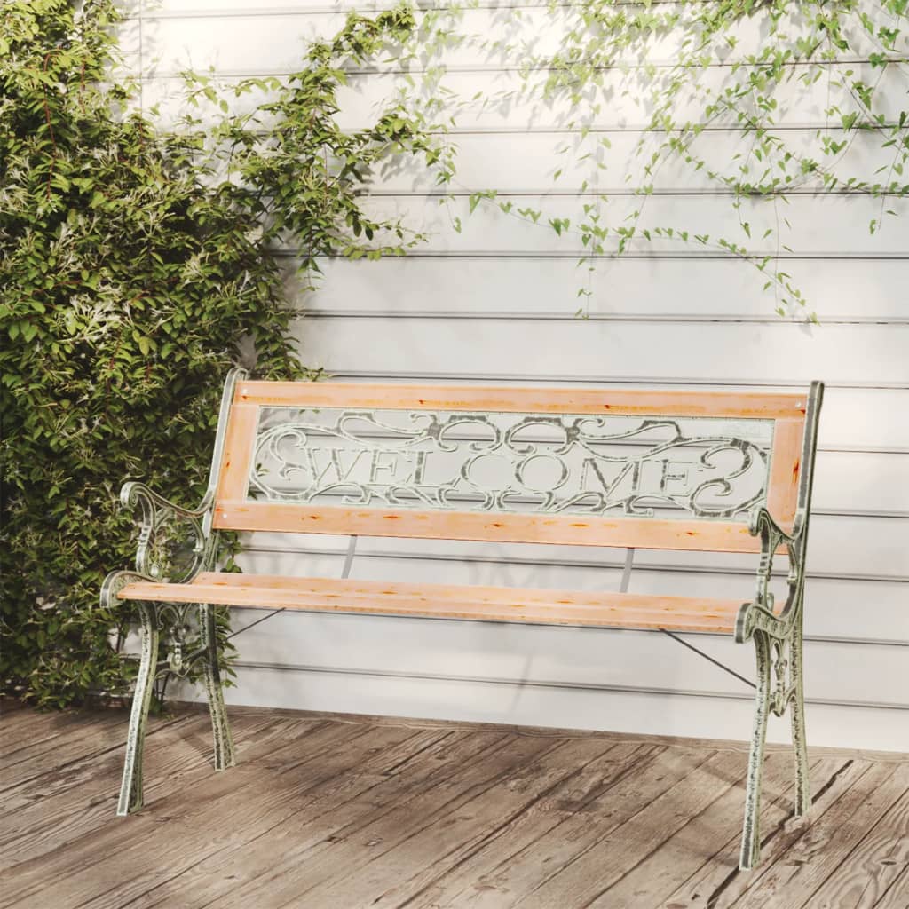 vidaXL Garden Bench 122 cm Solid Firwood - Brown