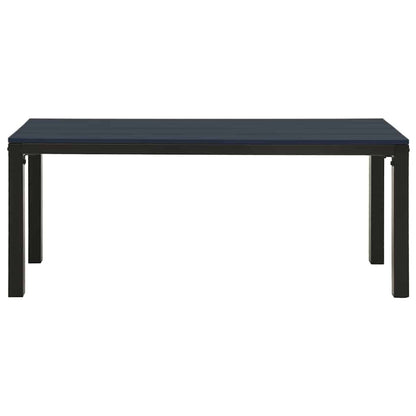 vidaXL Garden Bench 110 cm Steel and WPC Black