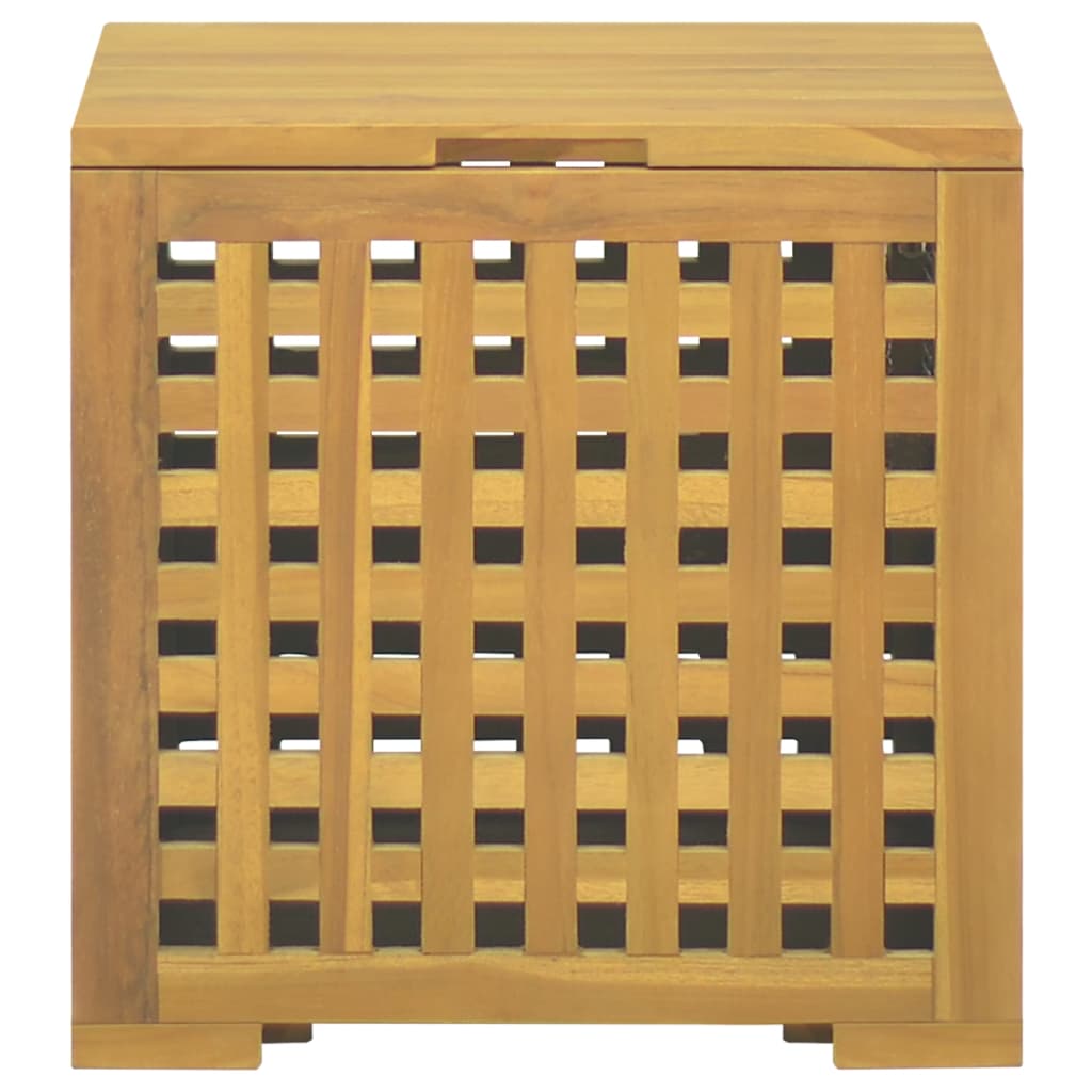 vidaXL Rope Box 40x40x40 cm Solid Wood Teak - Brown