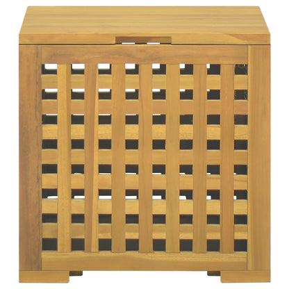 vidaXL Rope Box 40x40x40 cm Solid Wood Teak - Brown