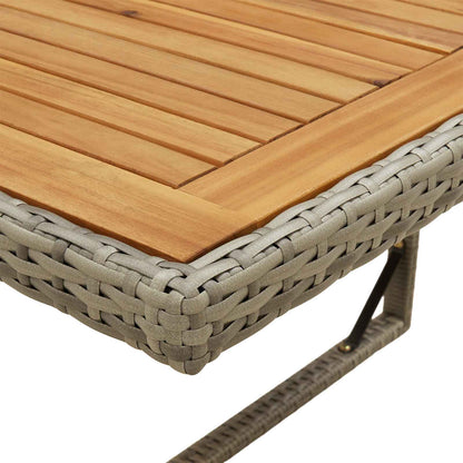 vidaXL Garden Table - Grey