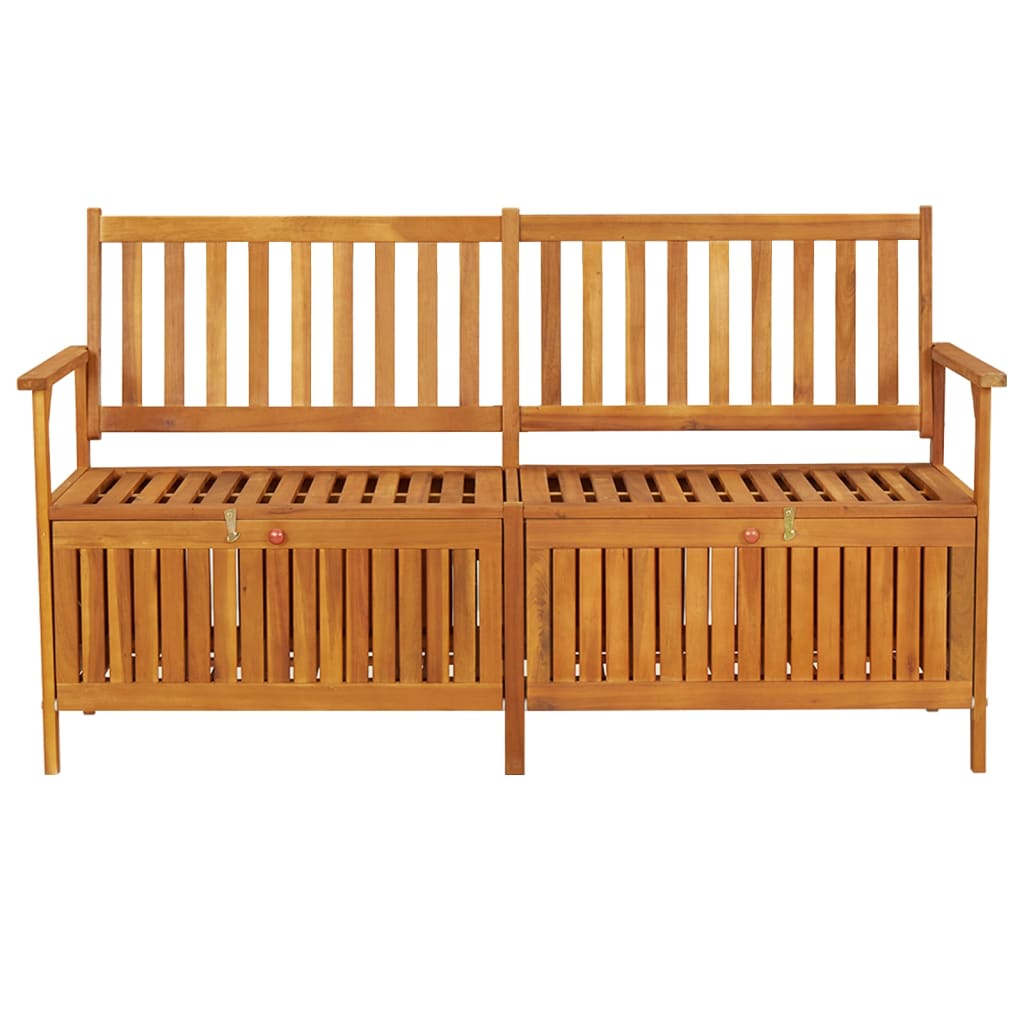vidaXL Bench | Natural wood | Solid acacia wood | 148 cm | Bench | Rectangular - Brown - 148 x 62 x 84 cm