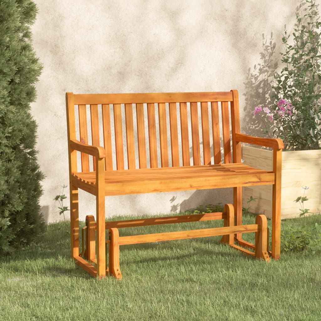 vidaXL Garden Swing Bench 110 cm Solid Acacia Wood - Brown