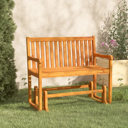 vidaXL Garden Swing Bench 110 cm Solid Acacia Wood - Brown