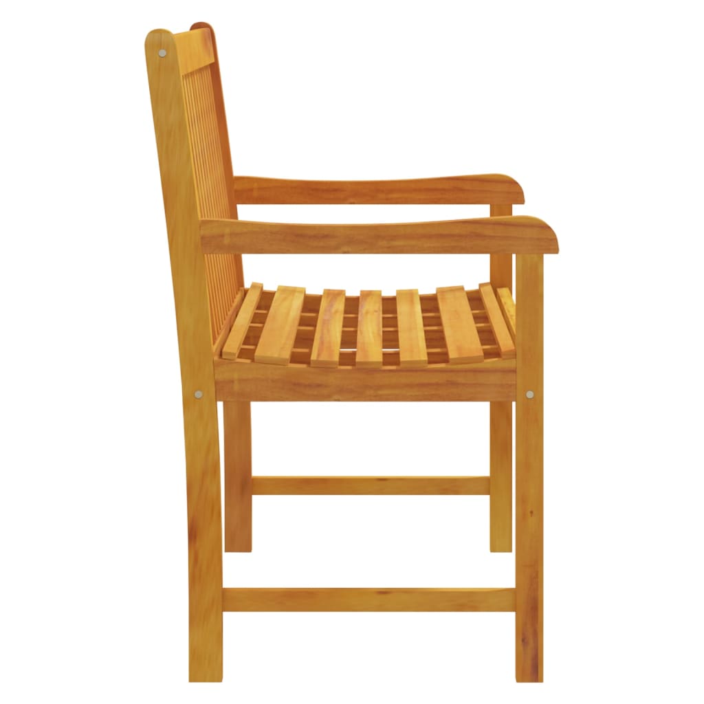 vidaXL Garden benches 1-Seater 110 x 55.5 x 90 cm Solid Acacia Wood - Brown