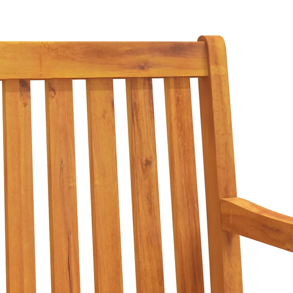 vidaXL Garden benches 1-Seater 110 x 55.5 x 90 cm Solid Acacia Wood - Brown