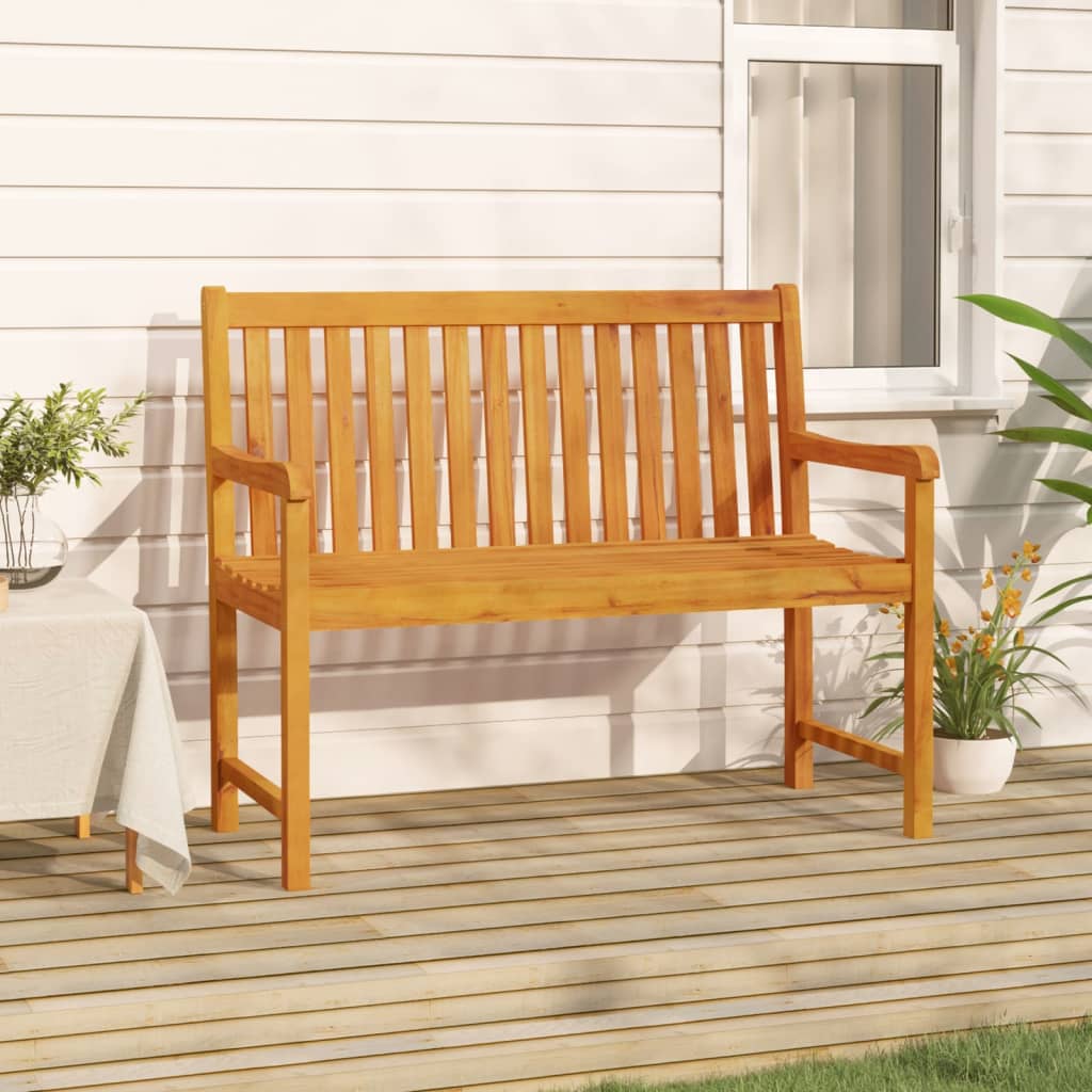 vidaXL Garden benches 1-Seater 110 x 55.5 x 90 cm Solid Acacia Wood - Brown