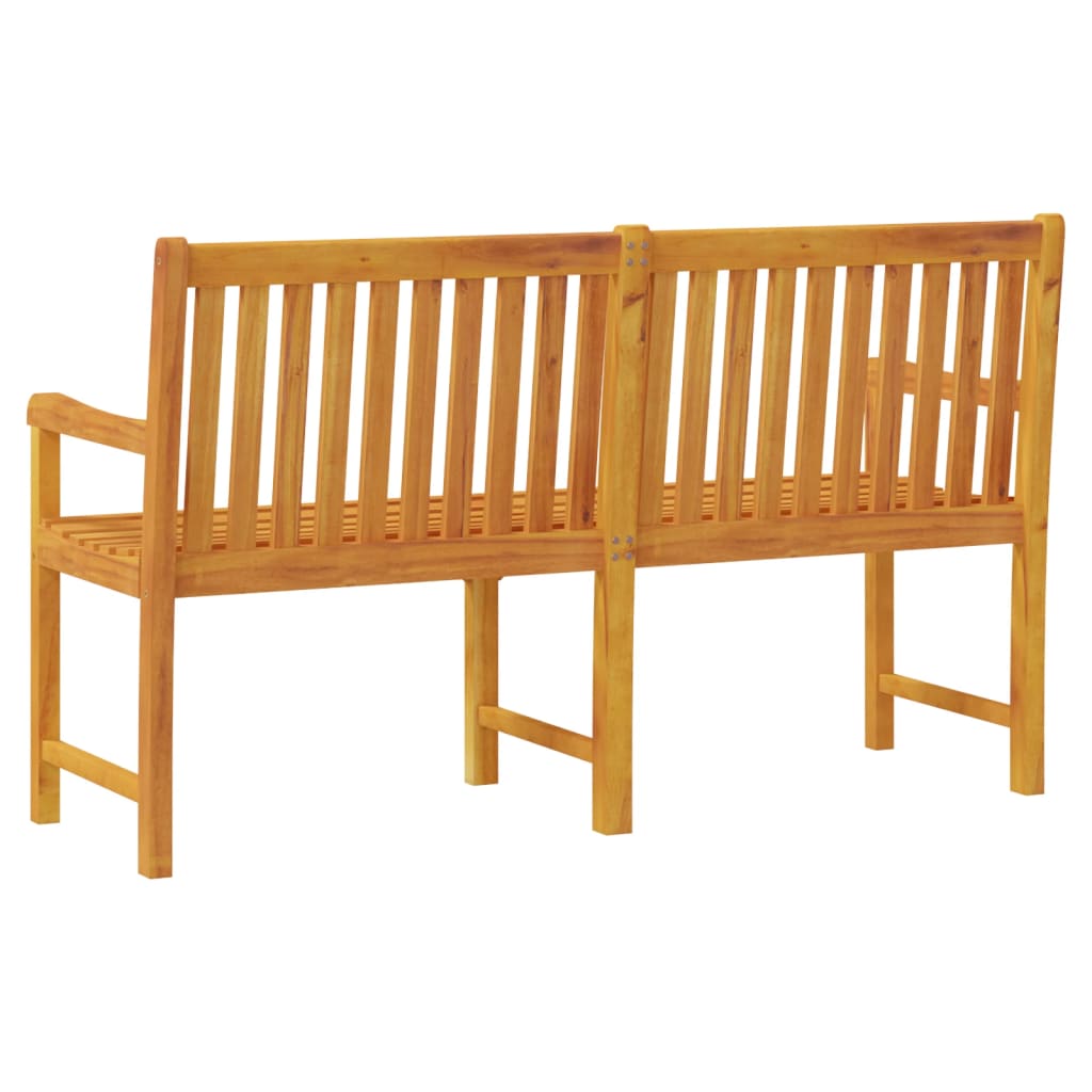 vidaXL Garden benches 1-Seater 150 x 55.5 x 90 cm Solid Acacia Wood - Brown