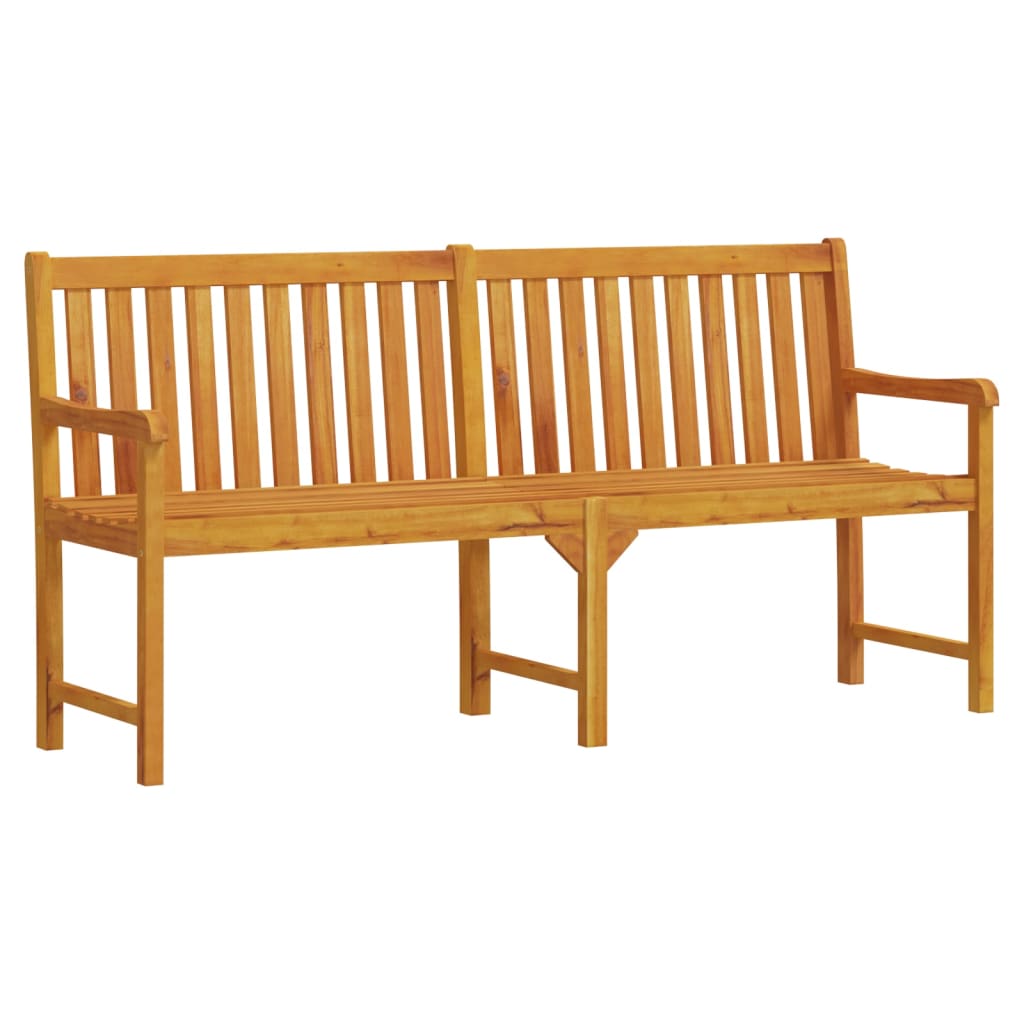 vidaXL Garden benches 1-Seater 180 x 55.5 x 90 cm Solid Acacia Wood - Brown