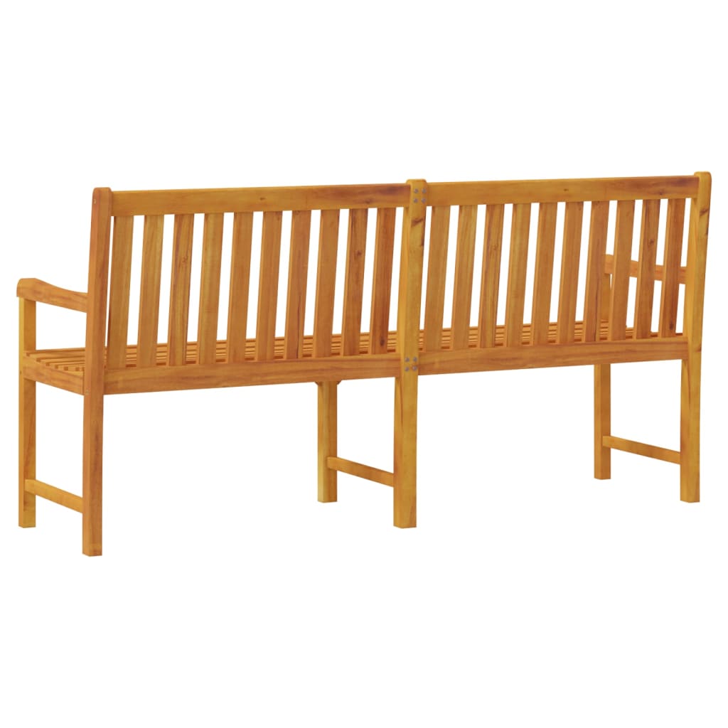 vidaXL Garden benches 1-Seater 180 x 55.5 x 90 cm Solid Acacia Wood - Brown