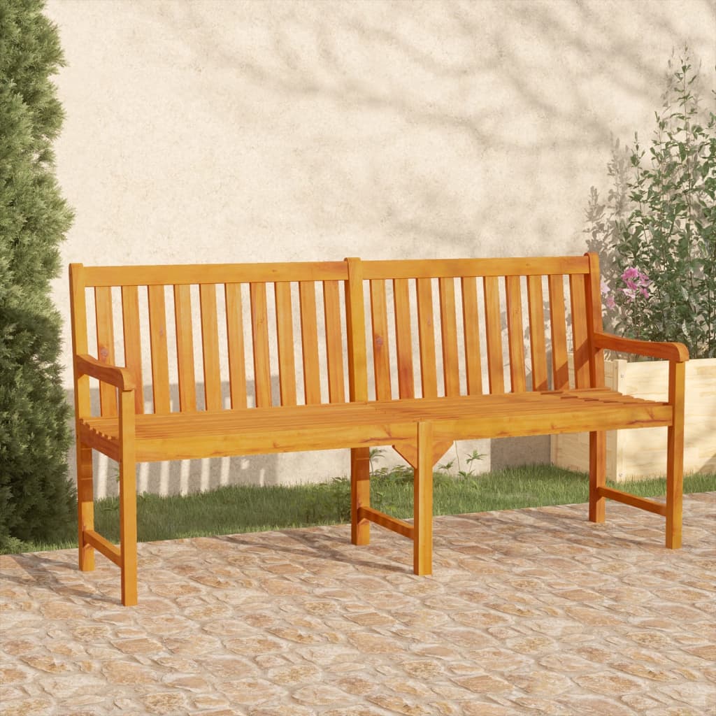 vidaXL Garden benches 1-Seater 180 x 55.5 x 90 cm Solid Acacia Wood - Brown