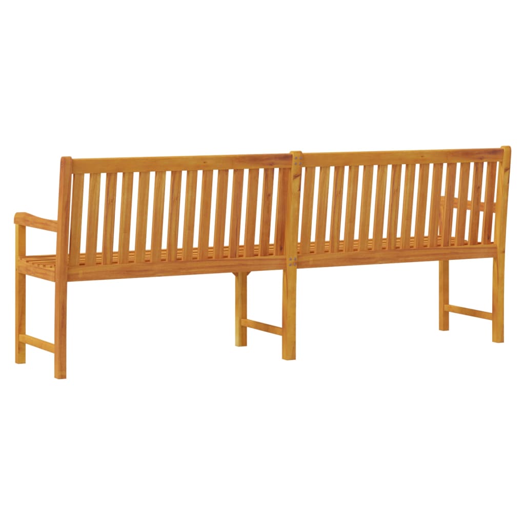 vidaXL Garden benches 1-Seater 219 x 55.5 x 90 cm Solid Acacia Wood - Brown