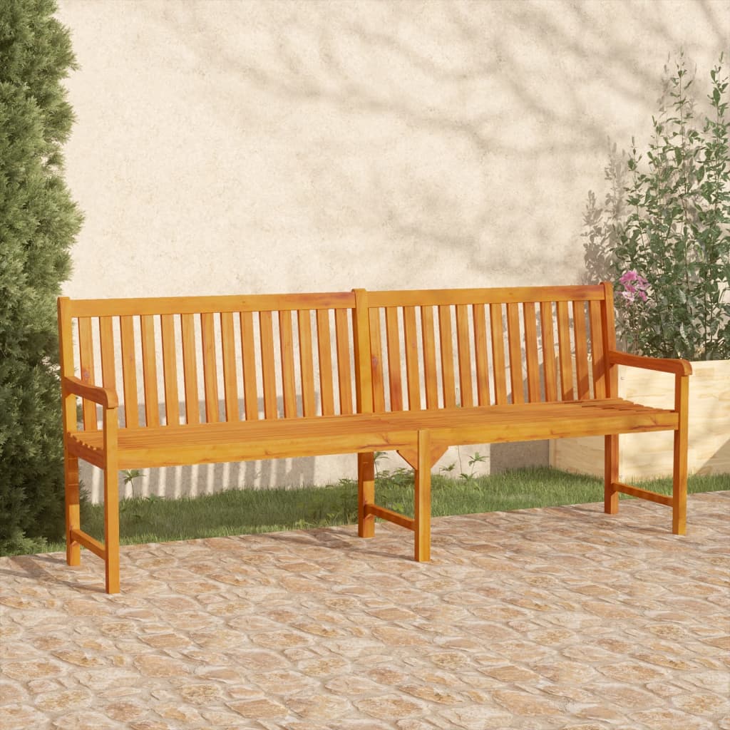 vidaXL Garden benches 1-Seater 219 x 55.5 x 90 cm Solid Acacia Wood - Brown