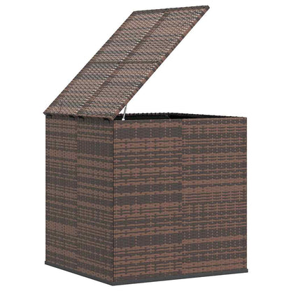 vidaXL Garden Cushion Box PE Rattan 100x97.5x104 cm Brown