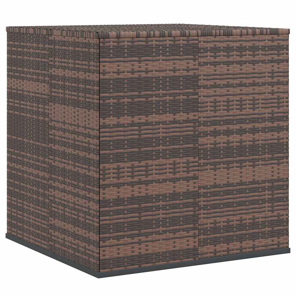 vidaXL Garden Cushion Box PE Rattan 100x97.5x104 cm Brown