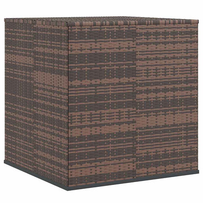vidaXL Garden Cushion Box PE Rattan 100x97.5x104 cm Brown