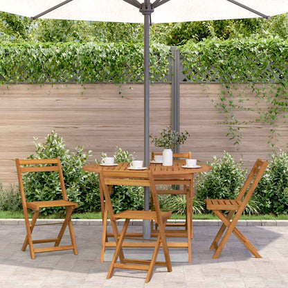 vidaXL Folding Garden Table 110 cm Solid Acacia Wood - Brown