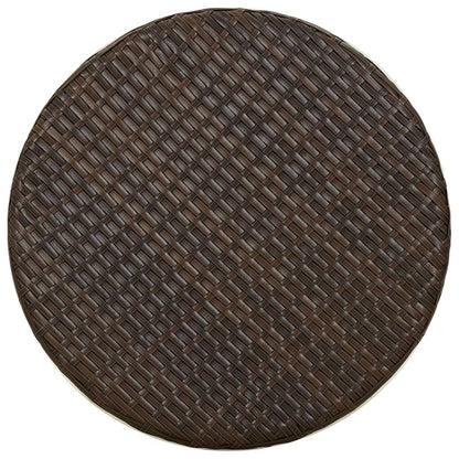 vidaXL Tea Table Brown 45 cm Poly Rattan