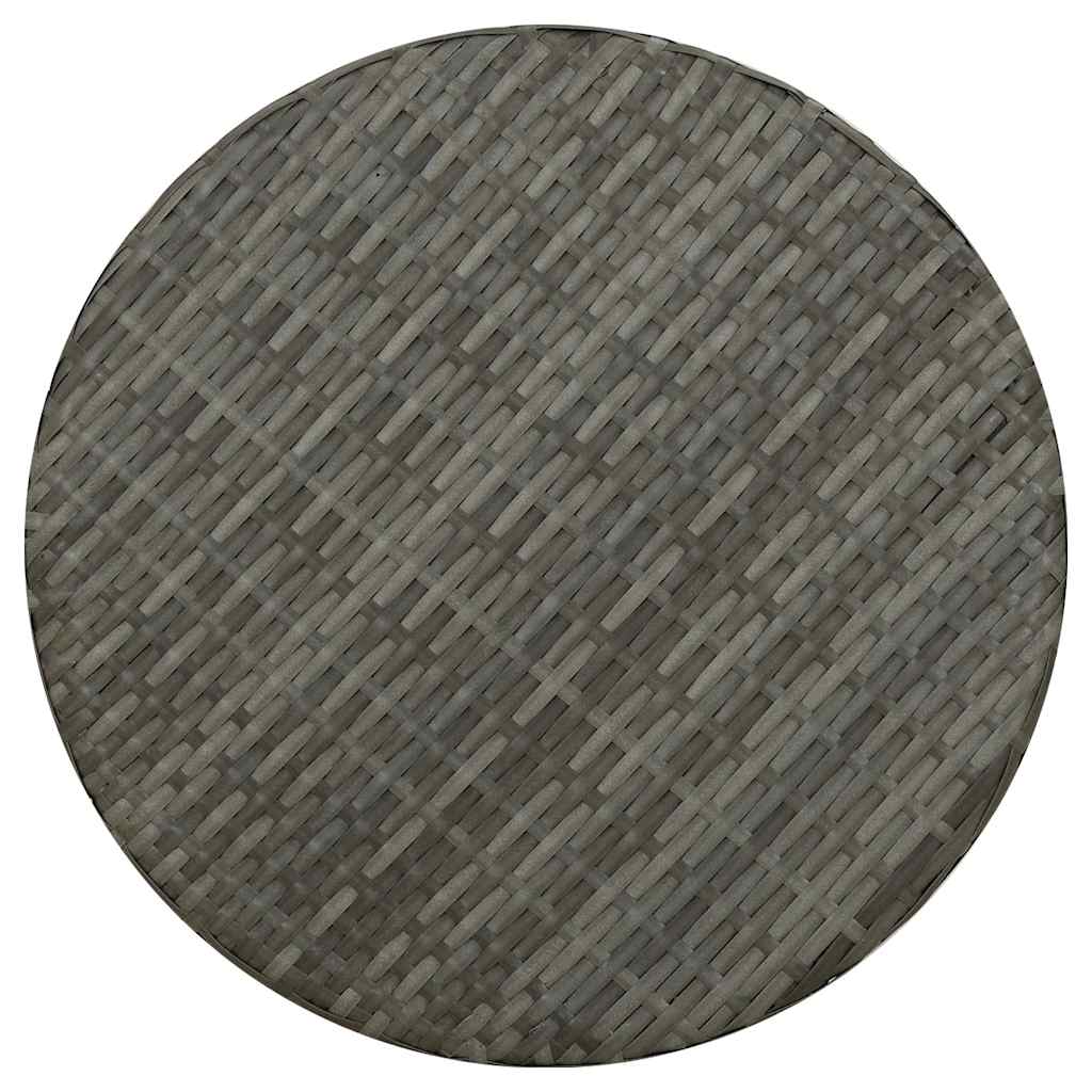 vidaXL Tea Table Grey 45 cm Poly Rattan