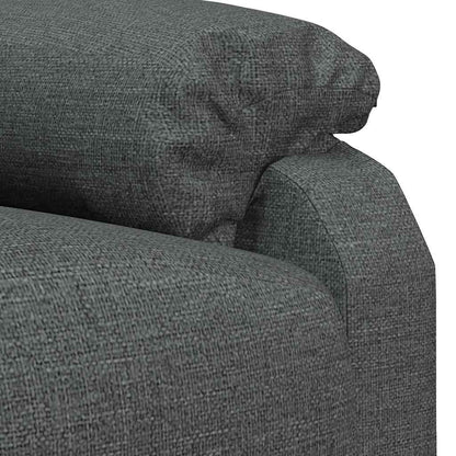 vidaXL Recliner Chair Dark Grey Fabric