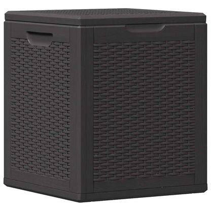 vidaXL Garden Storage Box 90L Black PP Rattan