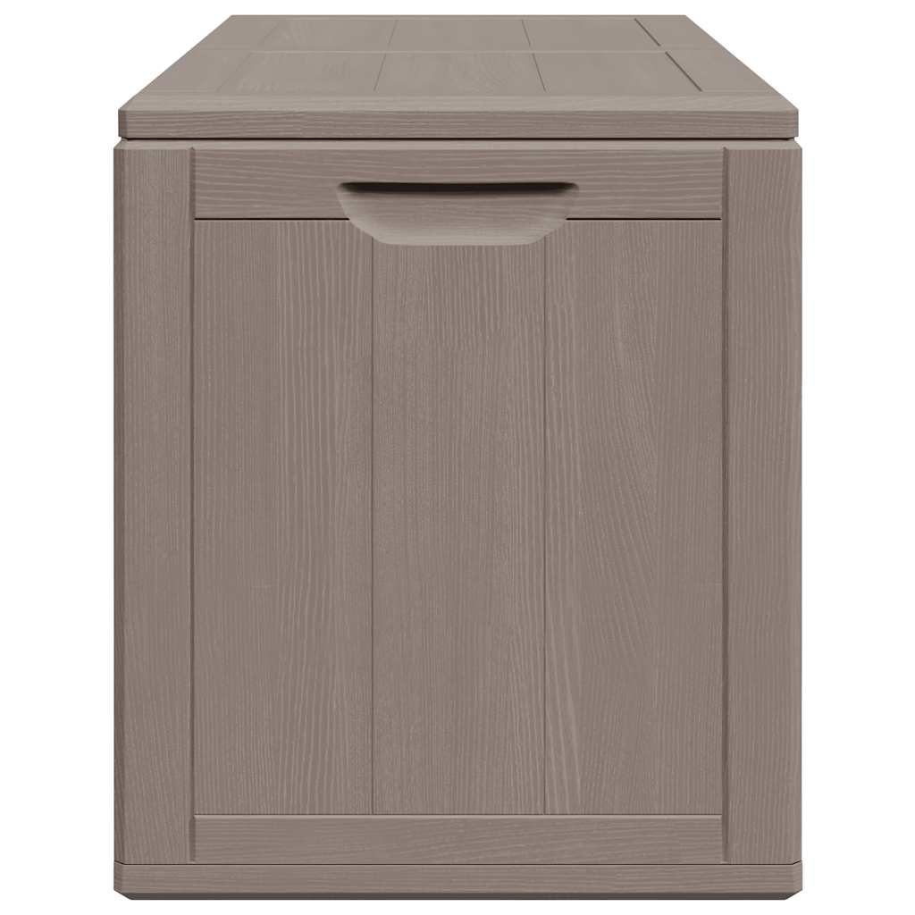 vidaXL Garden Storage Box 180L Brown PP Wood Look