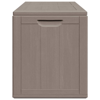 vidaXL Garden Storage Box 180L Brown PP Wood Look