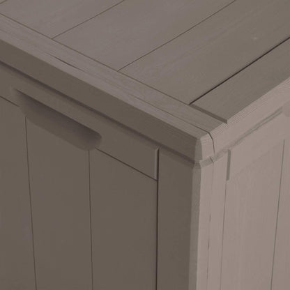 vidaXL Garden Storage Box 270L Brown PP Wood Look