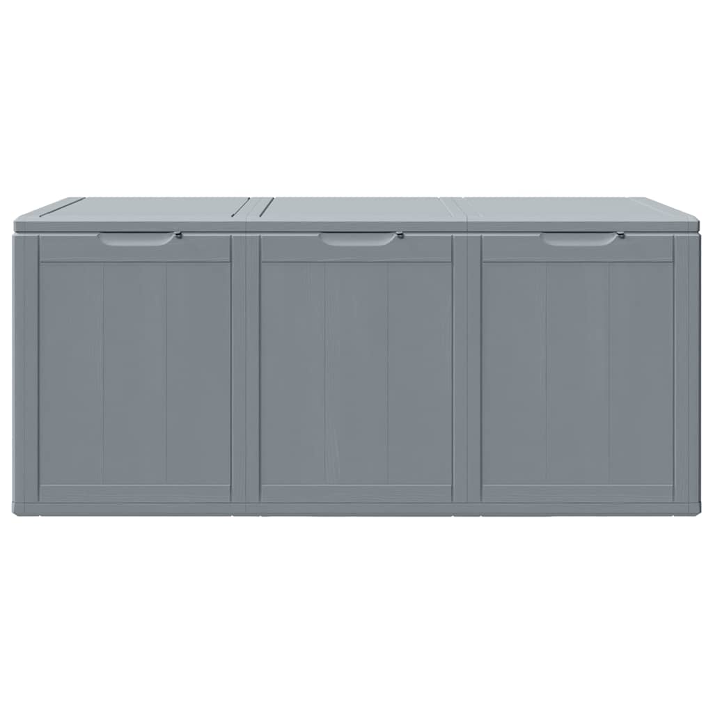 vidaXL Storage Box | Grey | Polypropylene | Large | Modern | Lightweight