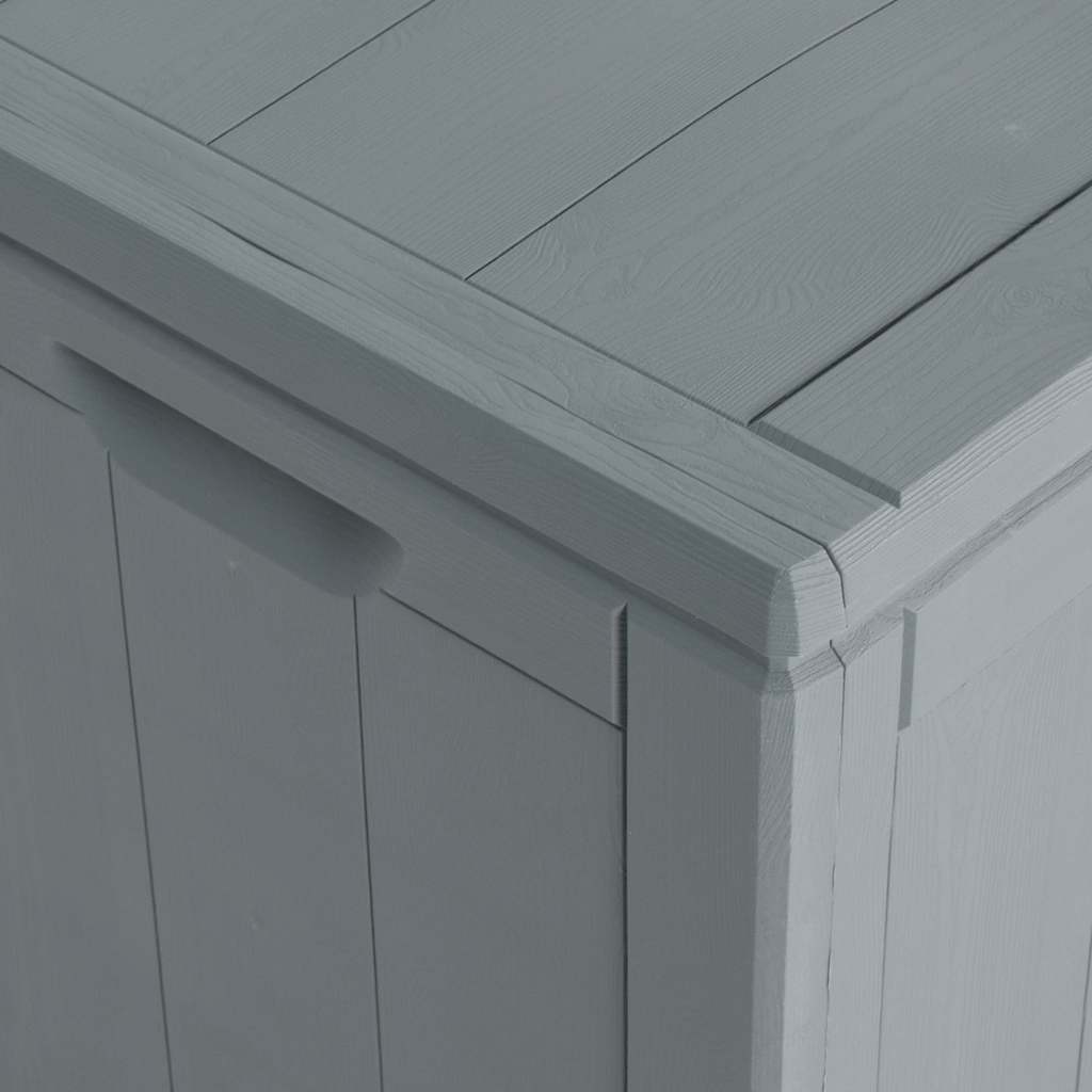 vidaXL Storage Box | Grey | Polypropylene | Large | Modern | Lightweight