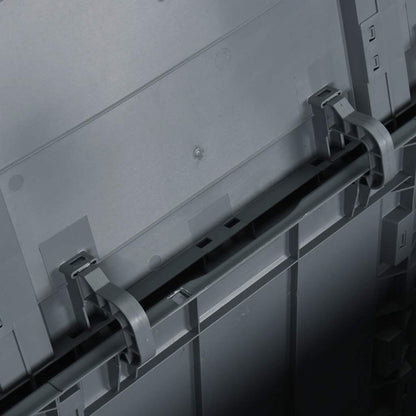 vidaXL Storage Box | Grey | Polypropylene | Large | Modern | Lightweight