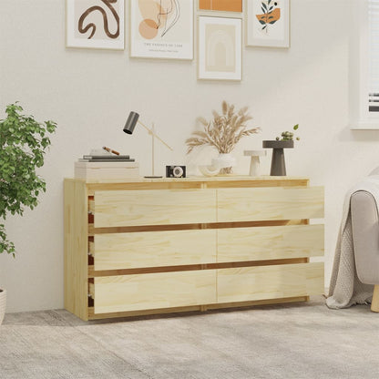 vidaXL Bedside Cabinets 2 pcs 60x36x64 cm Solid Pinewood - Brown