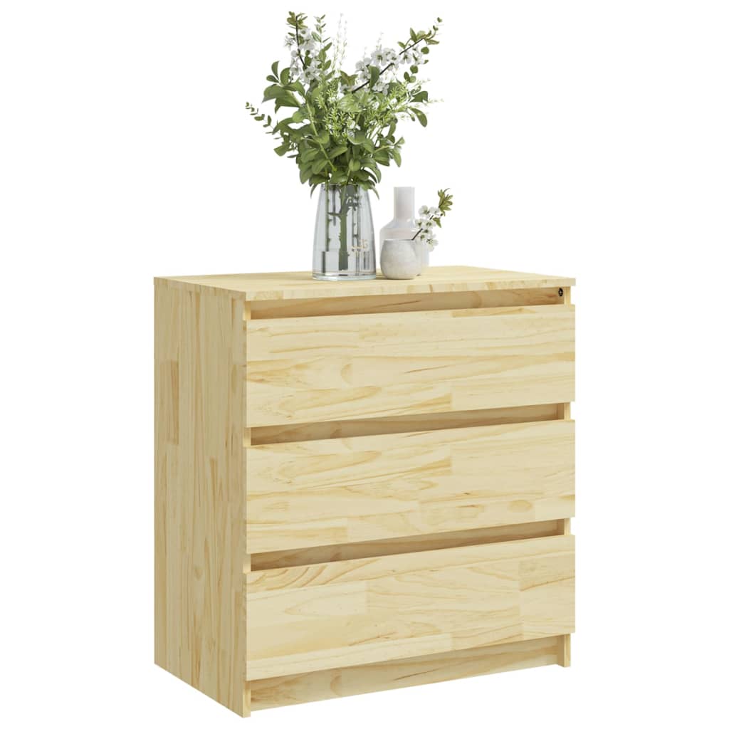 vidaXL Bedside Cabinets 2 pcs 60x36x64 cm Solid Pinewood - Brown
