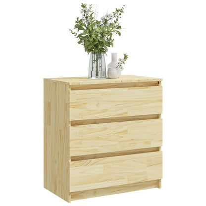 vidaXL Bedside Cabinets 2 pcs 60x36x64 cm Solid Pinewood - Brown