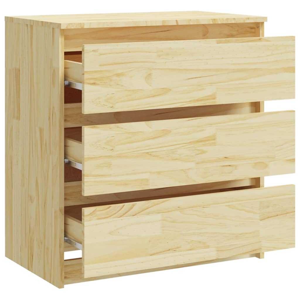 vidaXL Bedside Cabinets 2 pcs 60x36x64 cm Solid Pinewood - Brown
