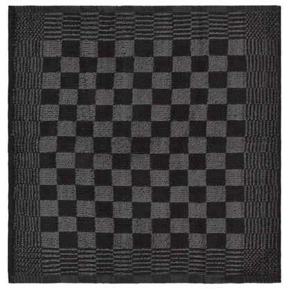 vidaXL 10 Piece Towel Set Black and Grey Cotton - Multicolour - 50 x 70 cm