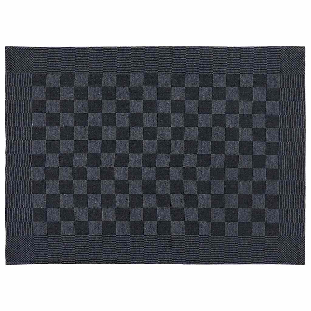 vidaXL 20 Piece Towel Set Black and Grey Cotton - Multicolour - 50 x 70 cm