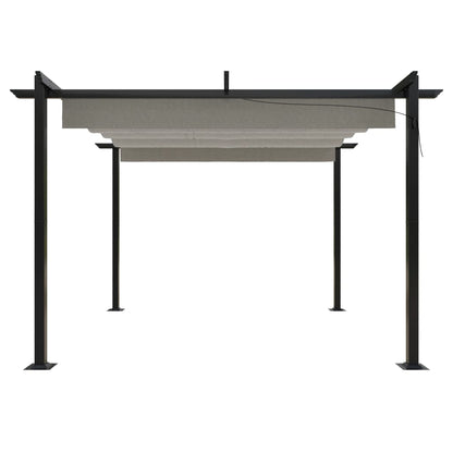 vidaXL Garden Gazebo | Cream | Powder-coated steel | 3x3 meters - 3 x 3 x 2.2 m