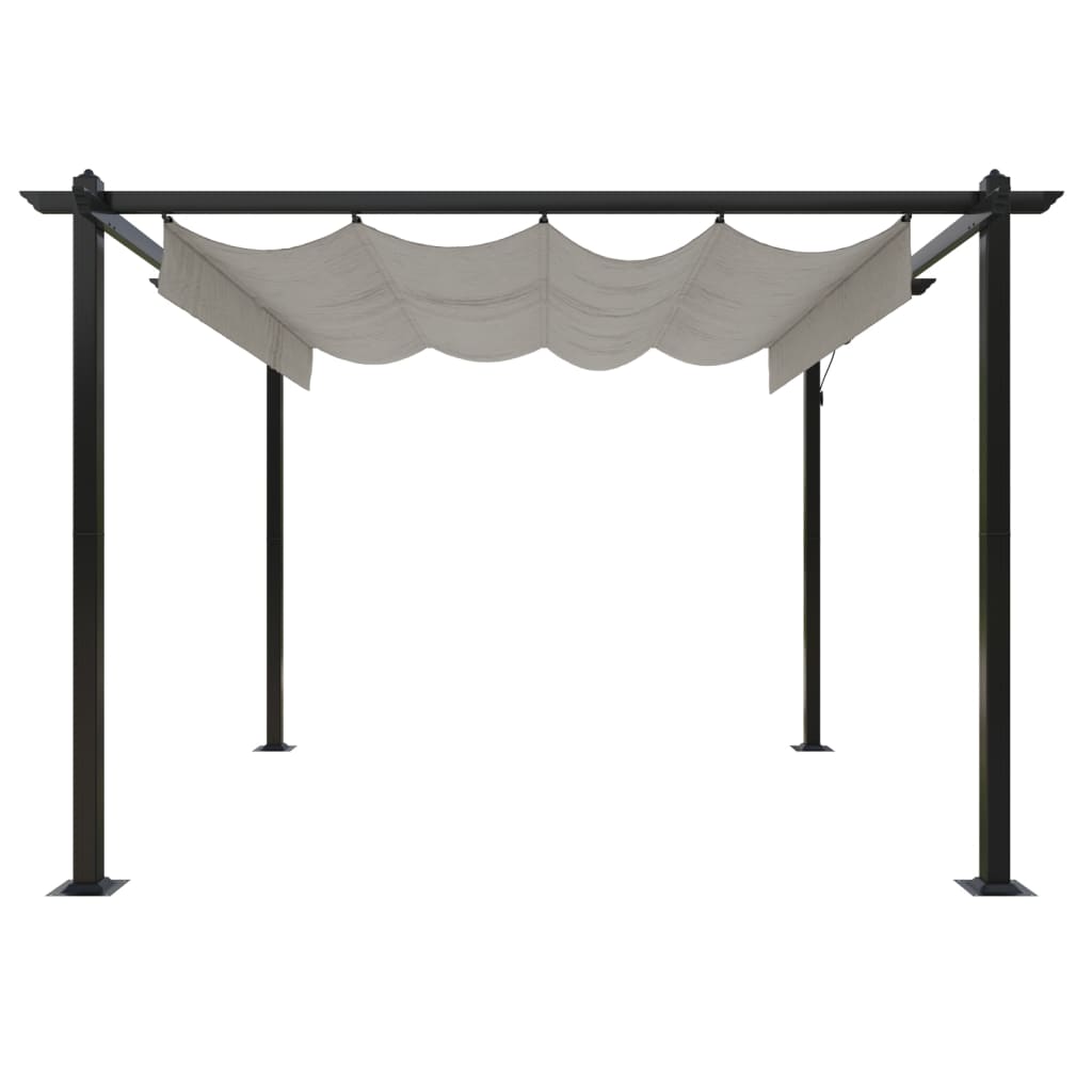vidaXL Garden Gazebo | Cream | Powder-coated steel | 3x3 meters - 3 x 3 x 2.2 m