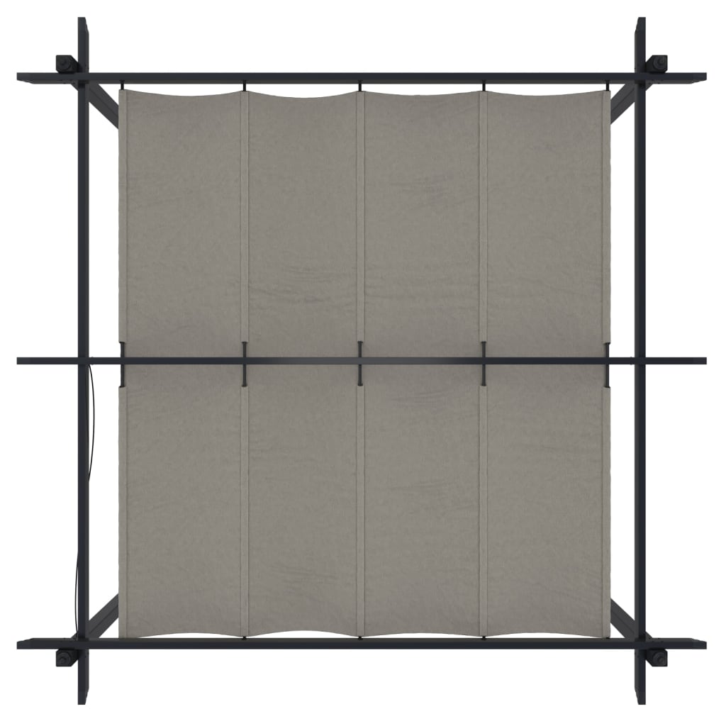 vidaXL Garden Gazebo | Cream | Powder-coated steel | 3x3 meters - 3 x 3 x 2.2 m