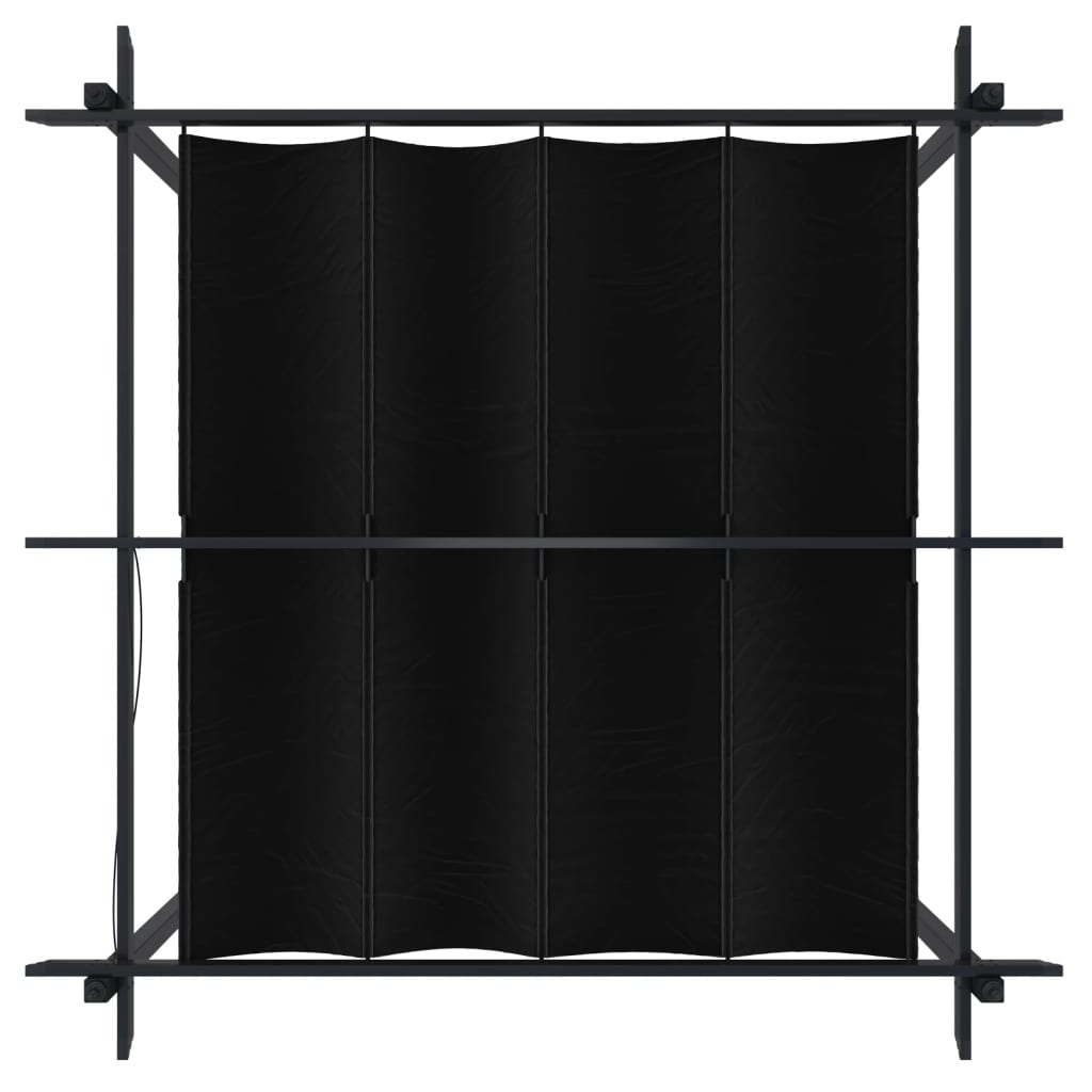vidaXL Garden Gazebo | Anthracite | Powder-coated steel | 3x3 m | Retractable - 3 x 3 x 2.2 m